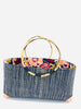 Purse - Bebe Straw Handbag with Bamboo Handles - Several Colors
