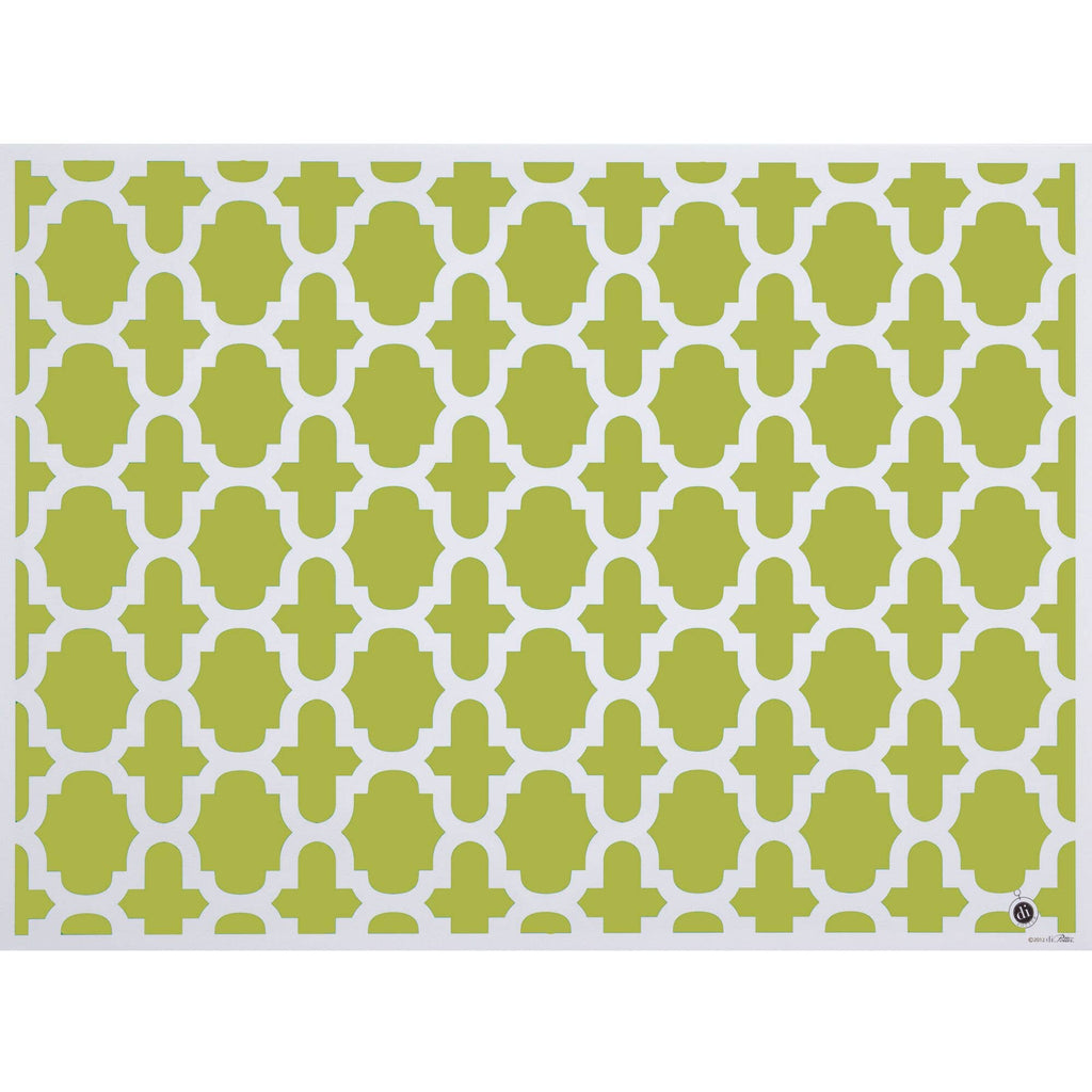 Fret Oasis Green Paper Placemats