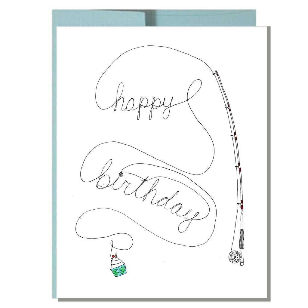 Greeting Card - Fly Fishing Birthday Card