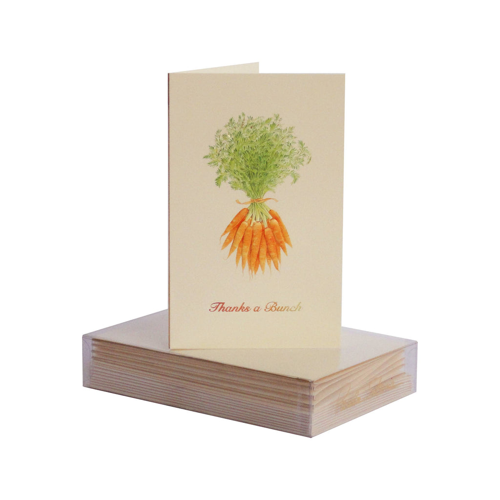 Greeting Card - Carrots Thanks a Bunch Mini Note