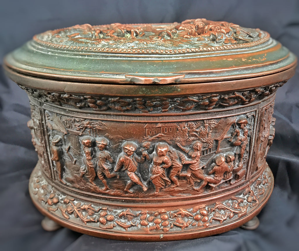 Estate Collection Box - Antique Revolutionary War Bronze