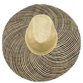 Hat - Miramar Two Tone Melange Straw Sun Hat
