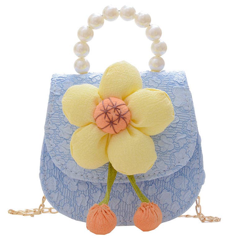 Purse - Girl's Floral Pattern Crossbody Bag