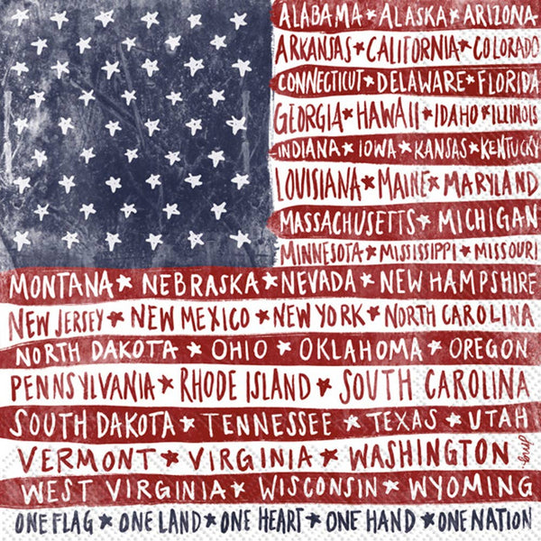 Lunch Napkins - One Flag One Nation