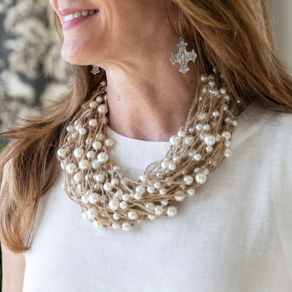 Necklace - Multi Strand Pearl Necklace