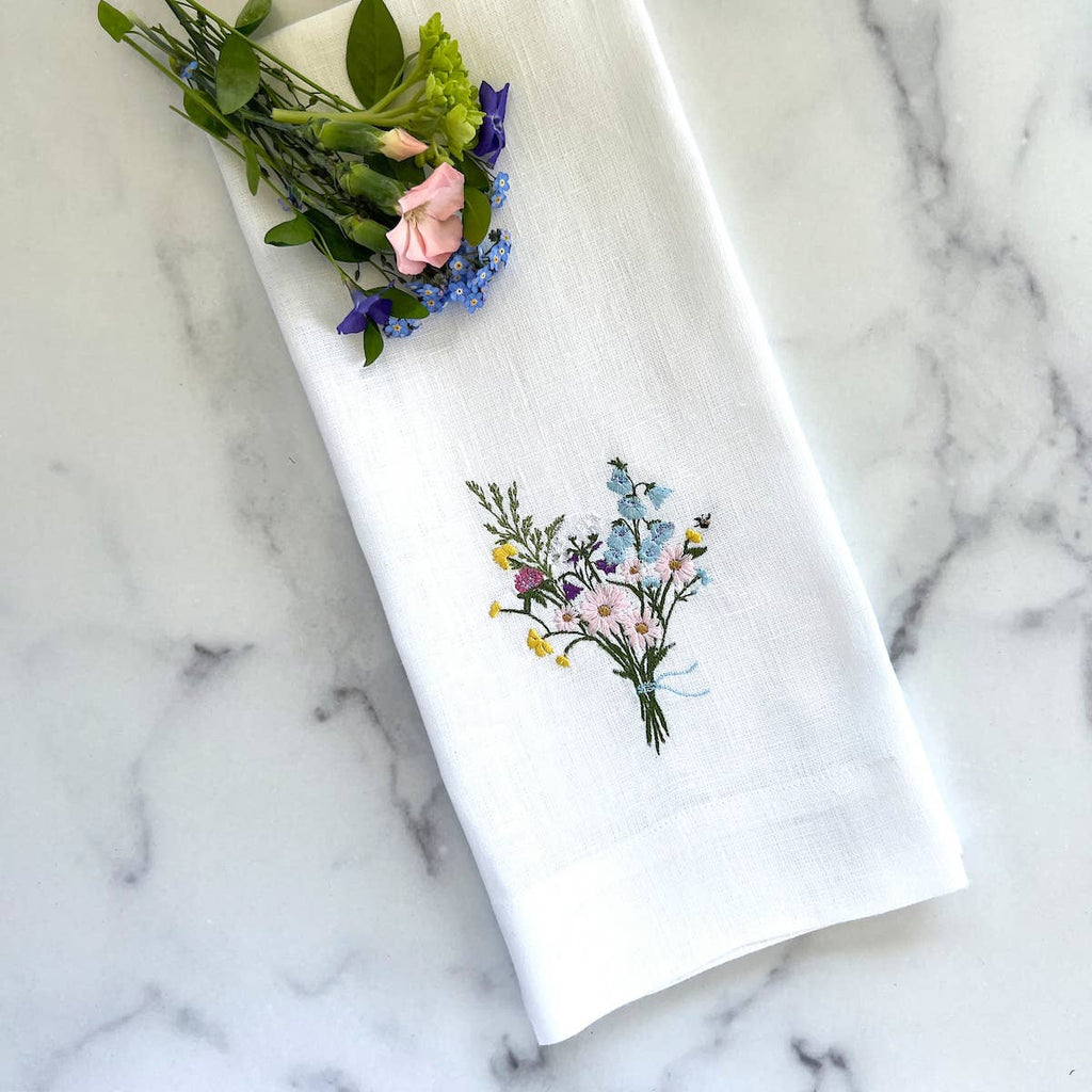 Towel - Wildflower Bouquet Linen Towel
