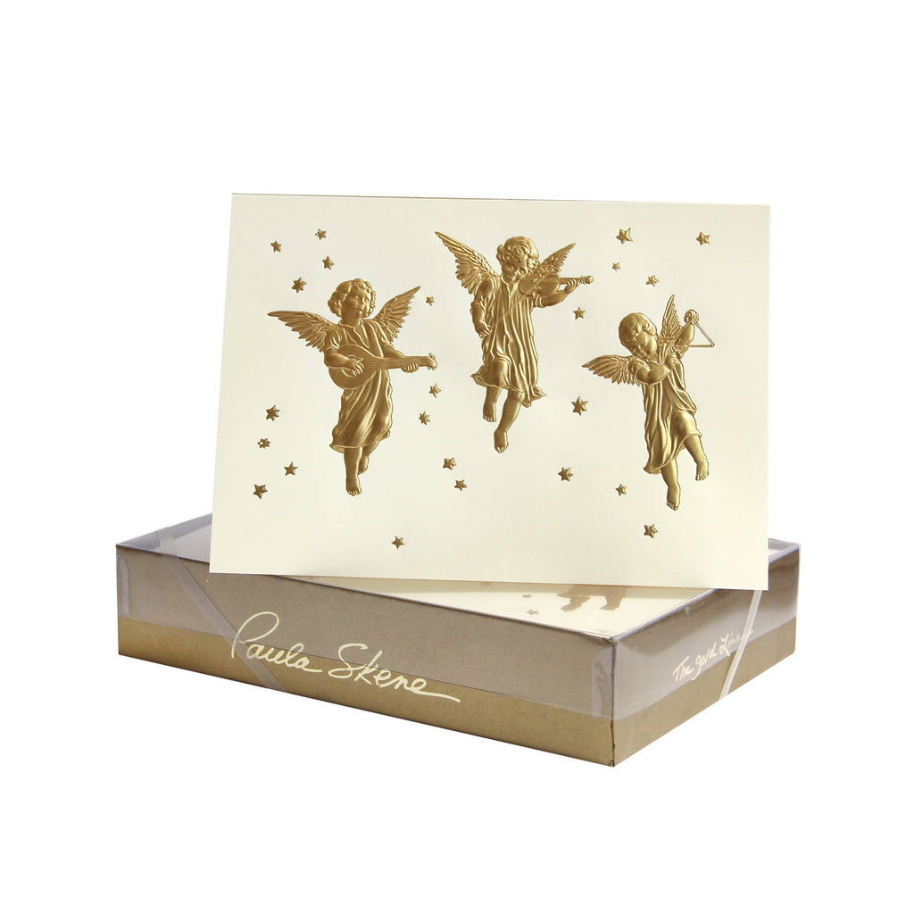Greeting Cards - Three Angels Christmas Card