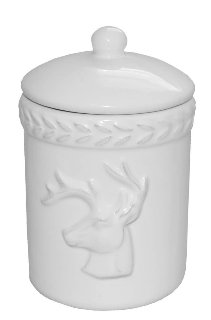Limited Edition Reindeer Pottery Christmas Candle - Tinsel