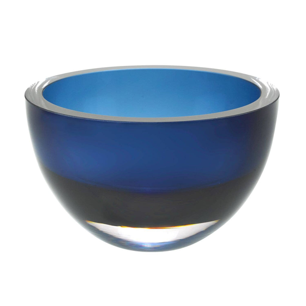 Bowl - Penelope Midnight Blue Mouth Blown Crystal 6' Bowl