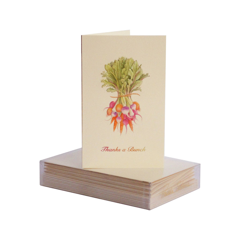 Greeting Card - Vegetable Thanks a Bunch Mini Note