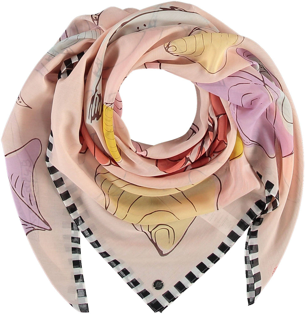 Scarf - Frutti di Mare Cotton Silk Oversized Square