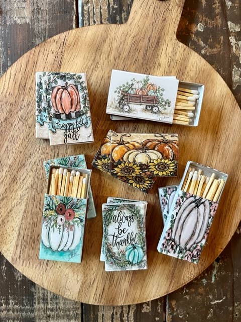 Matchboxes - Assorted Fall Designs