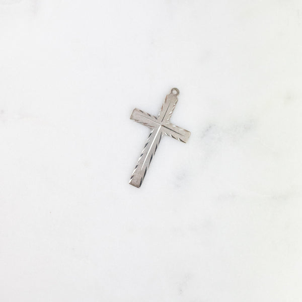 Estate Collection Sterling Silver Cross Pendant
