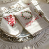 Towel - Joyeux Noel Linen Towel - Christmas