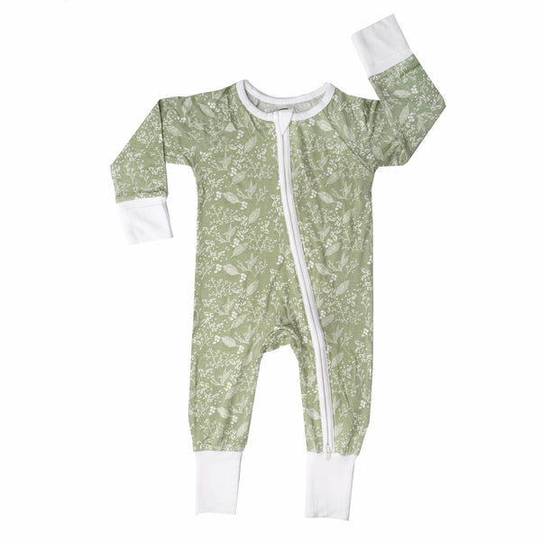 Baby's Breath Bamboo Convertible Romper Sleeper Pajama