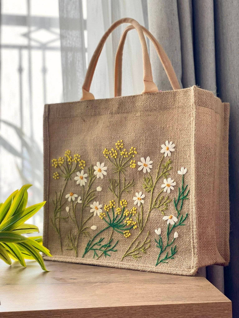 Embroidered Canvas Tote