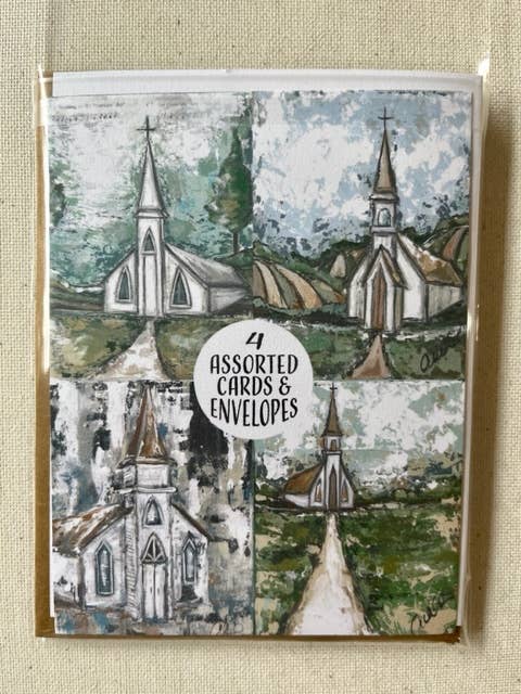 Notecards -  Set of 4 Churches