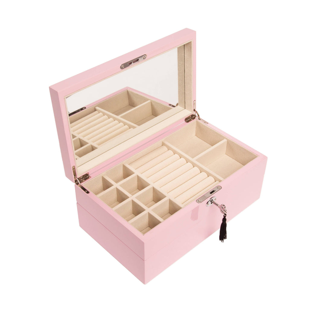 Stackable Jewelry Box (Rose Quartz)