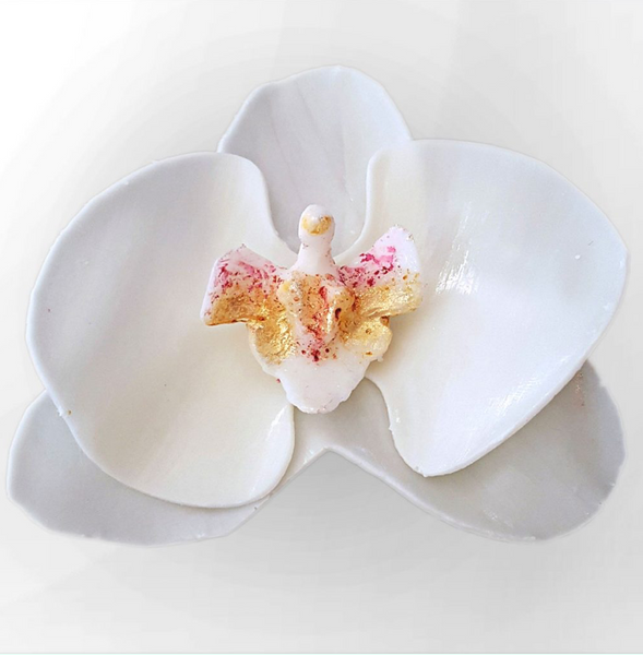 Handmade Petite Petal Soap Flowers - Enchanted Orchid
