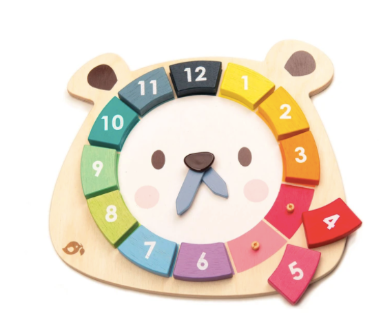 Bear Colors Clock