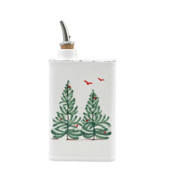 Vietri - Lastra  Holiday Olive Oil Can