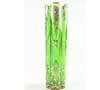 Estate Collection Bohemian Enameled Gilt Green Glass Vase