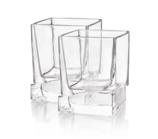 Carre Whiskey Old Fashioned Glasses Set