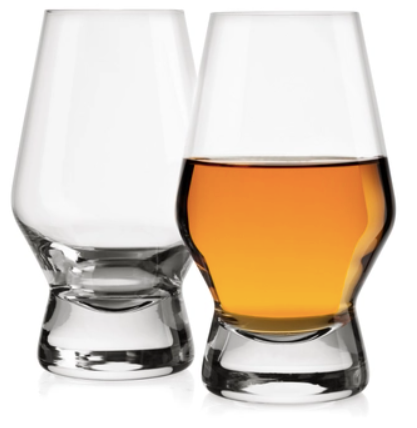 Halo Crystal Whiskey Glasses Set of 2