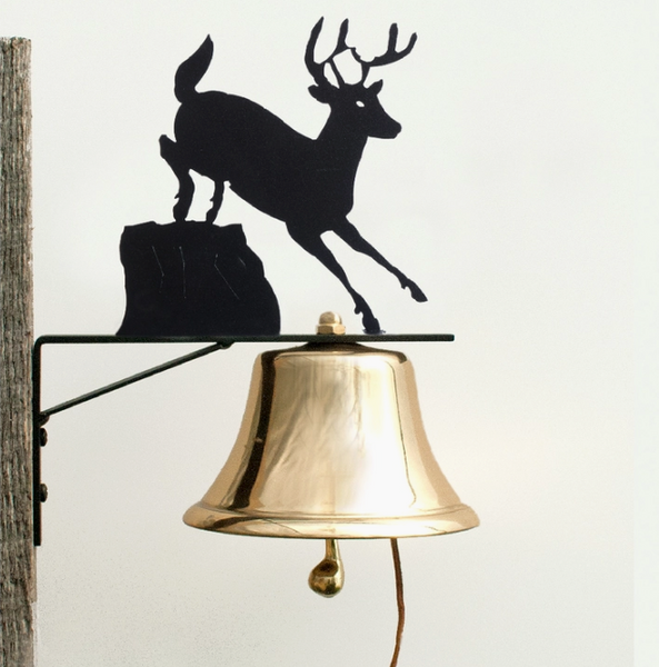 Bells - Patio Bell W/Deer Silhouette Bracket