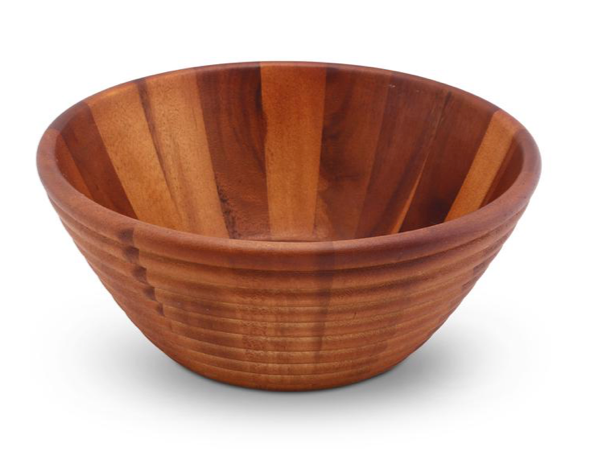 Bowl - Bee Hive Style Wooden Salad Bowl
