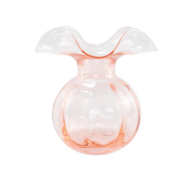 Vietri -Vase - Hibiscus Glass Pink Bud Vase