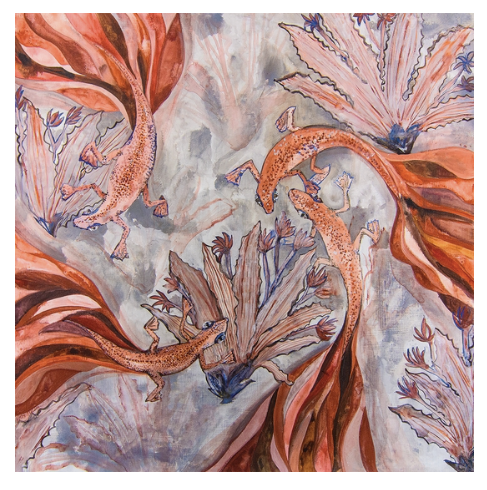 Scarf - The Living Kalahari Sands Silk