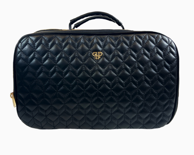 Travel Bag - Amour Travel Case - Midnight Quilted