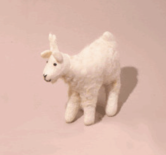 Hand Felted Goat