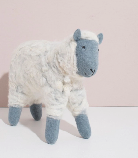Hand Felted Grey Sheep