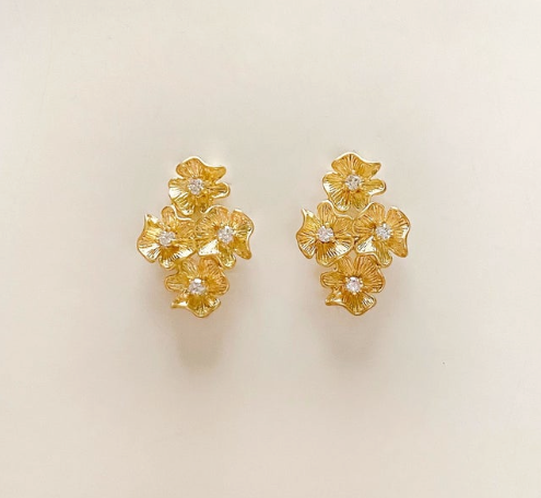 Glitzy Bloom Studs