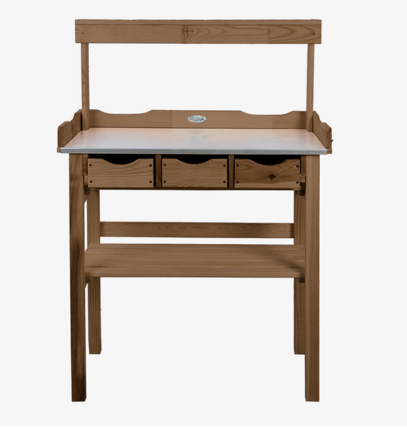 Wood Potting Table w/Rack