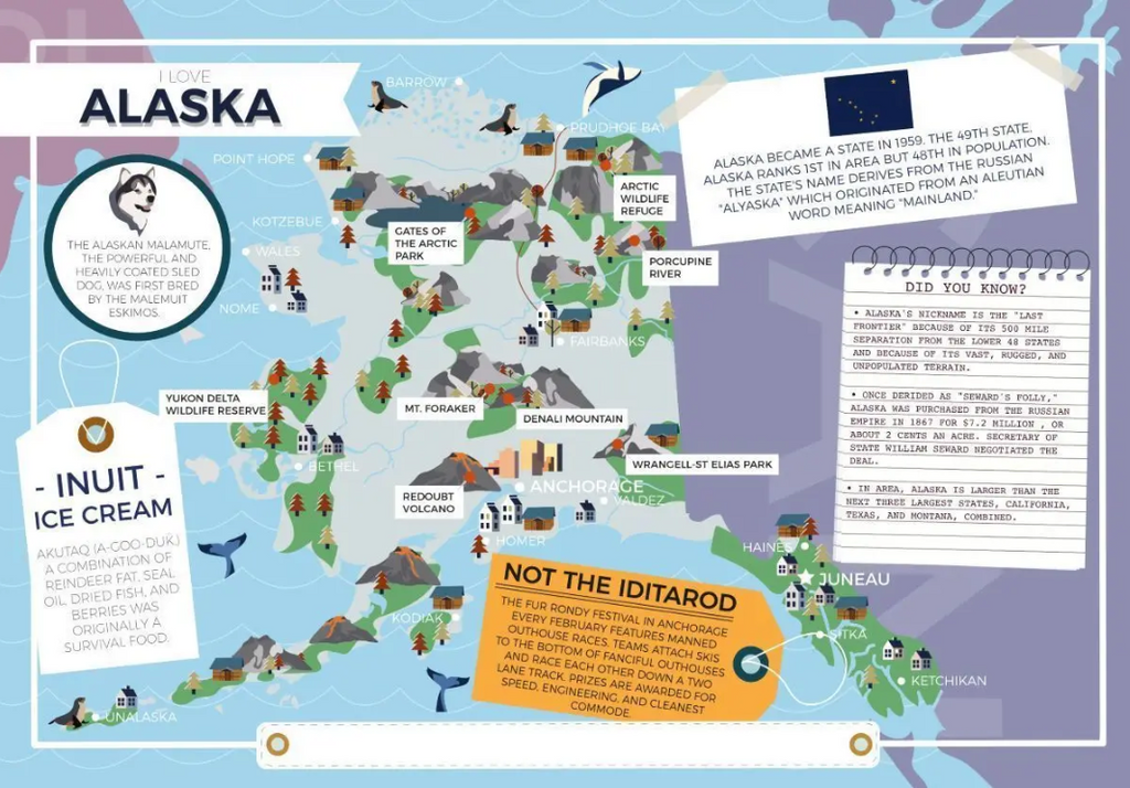 Puzzle - I Love My State - Alaska