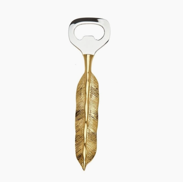 Gold Feather Bottle Opener