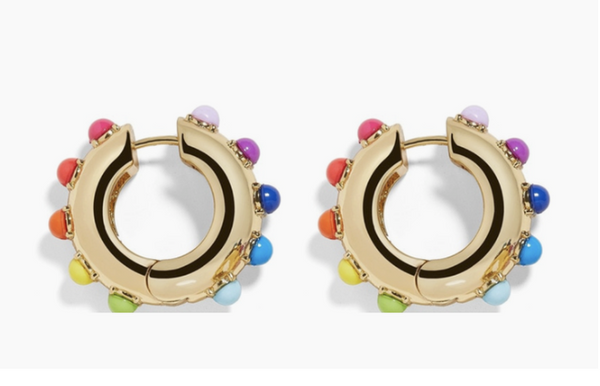 Earrings - Raised Rainbow Huggie