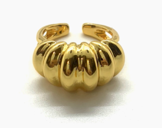 Ring - Gold Wave Cuff Ring