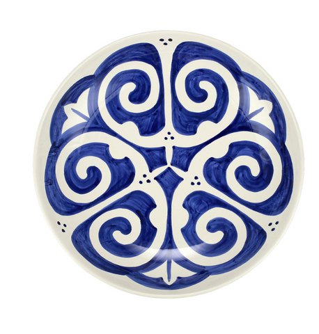 Vietri - Mosaico Cobalt Round Shallow Bowl