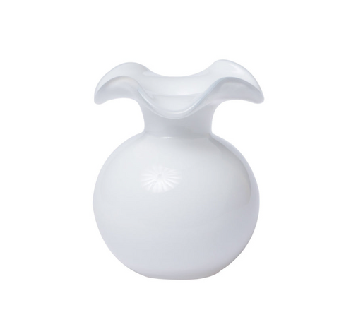 Vietri - Vase - Hibiscus Glass White Bud Vase