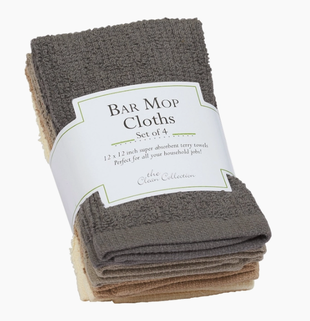 Dishcloth - Neutral Bar Mop Set of 4