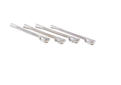 Hair Accessories - Bobby Pins w/Crystals Set of 4