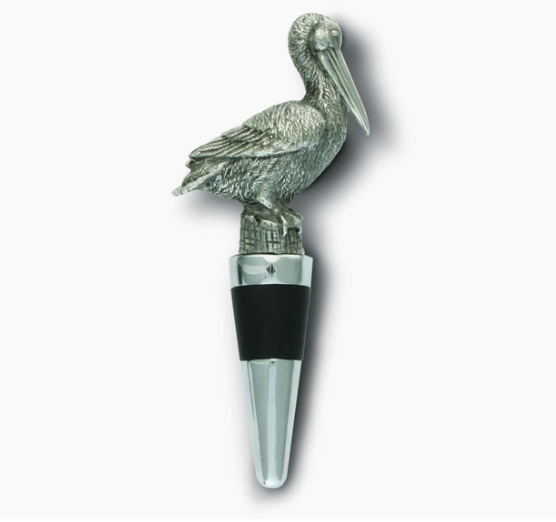Vagabond House - Pewter Pelican Bottle Stopper
