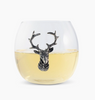 Vagabond House - Wine Glass W/Elk Head