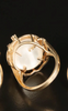 Estate Collection Ring - Round Mabe Pearl w/Diamonds