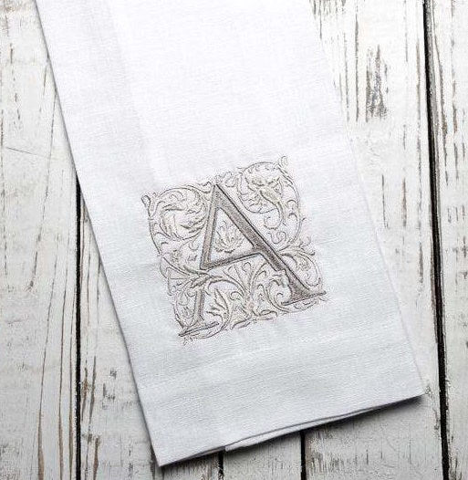 Towel - Monogram Linen Towel