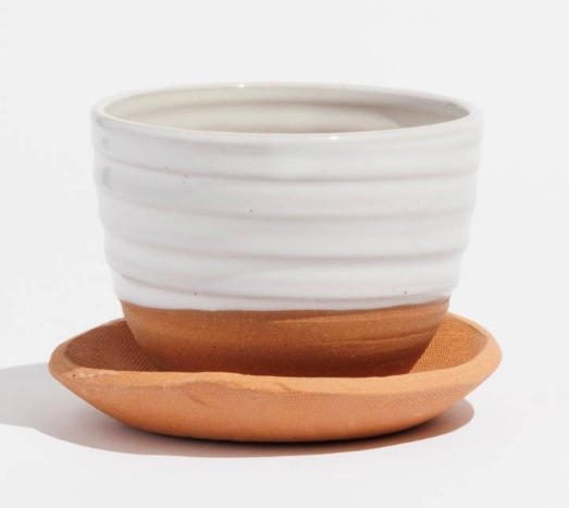 Handmade Pottery - The Loft Planter with Saucer